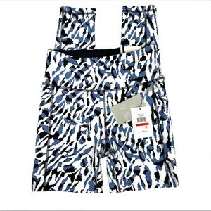 DKNY Workout Etched Zebra Print Leggings Gym